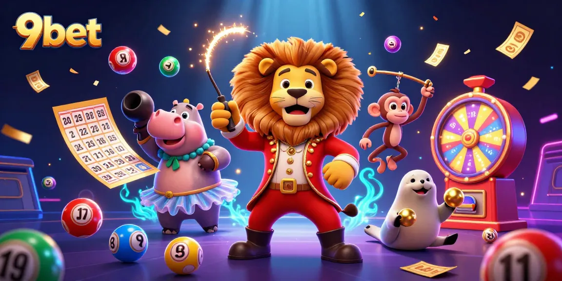 Experience the exciting atmosphere of 9bet with dynamic casino characters and gaming elements.