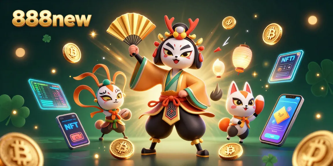 Experience thrilling action with 888new's engaging games featuring vibrant characters and crypto themes!