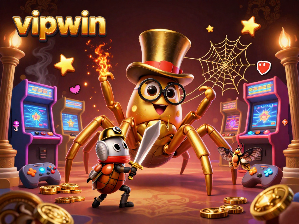 Experience the thrilling spirit of vipwin gaming with enchanting characters in a captivating casino scene.