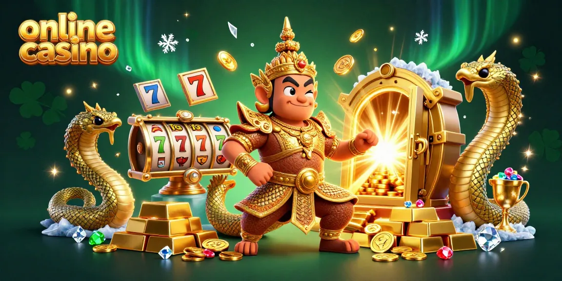 Engage in exciting gameplay at our online casino with vibrant 3D illustration featuring thrilling jackpots.