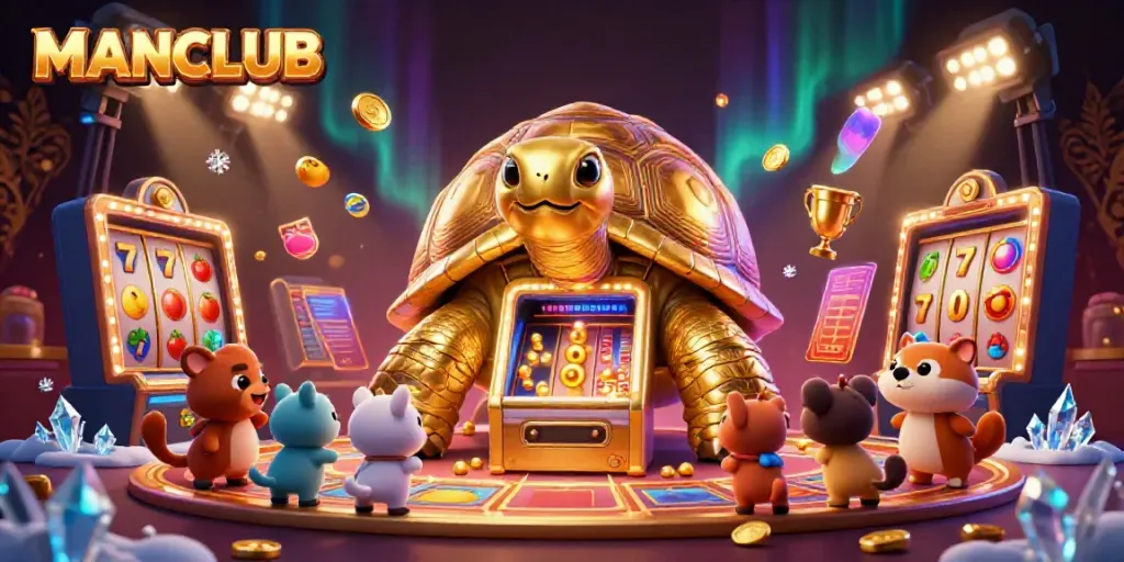 Spin to win with MANCLUB's exciting slot adventures featuring vibrant jackpot visuals.