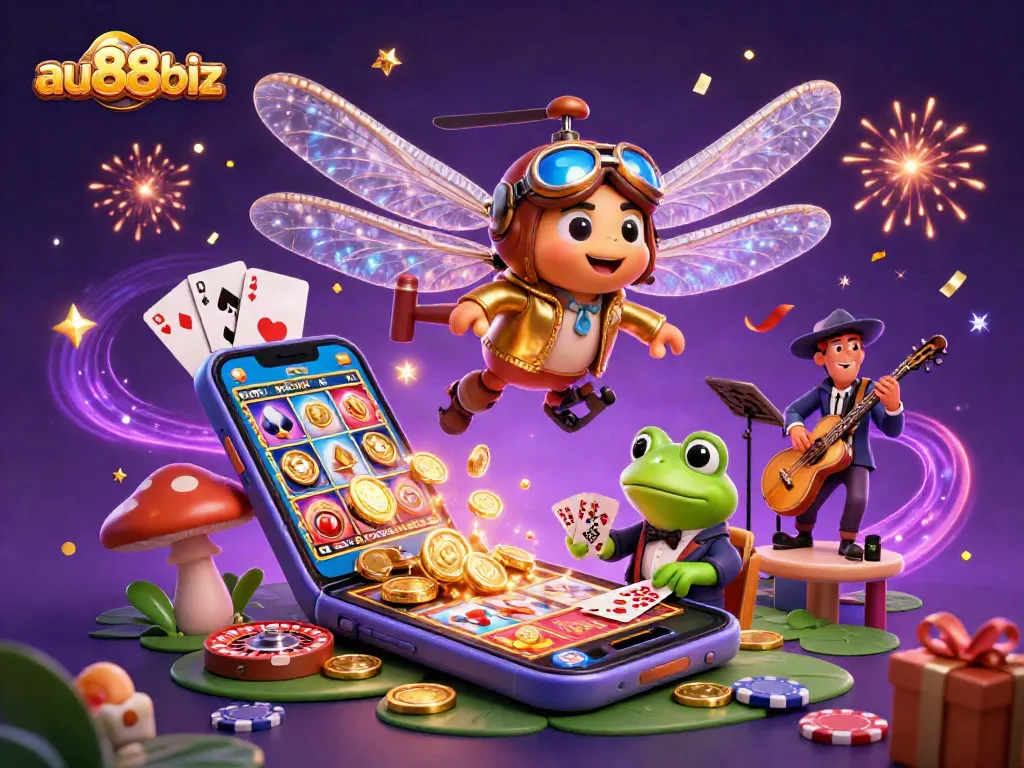 Engage with thrilling games at au88biz while enjoying a colorful slot game experience.