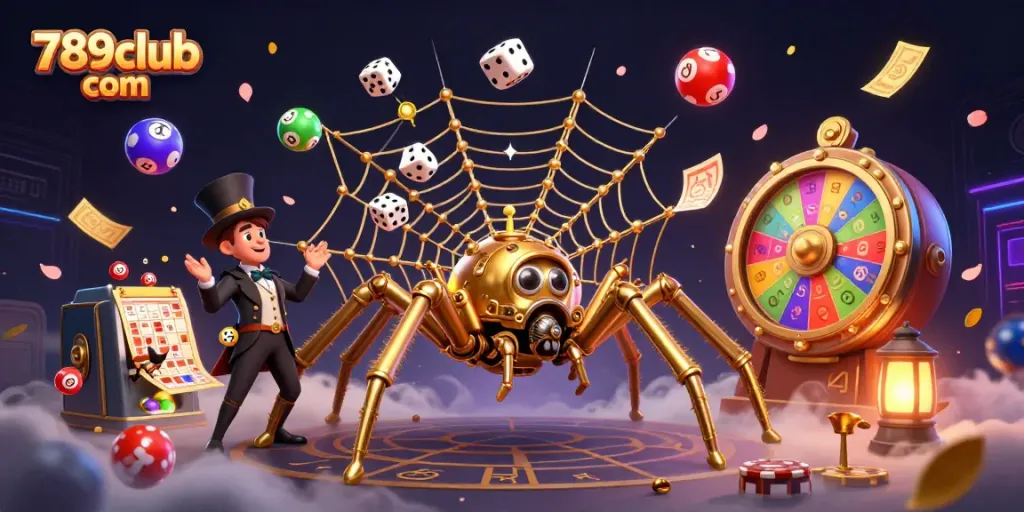 Engage with thrilling action at 789club com with steampunk-themed characters in a vibrant casino scene.